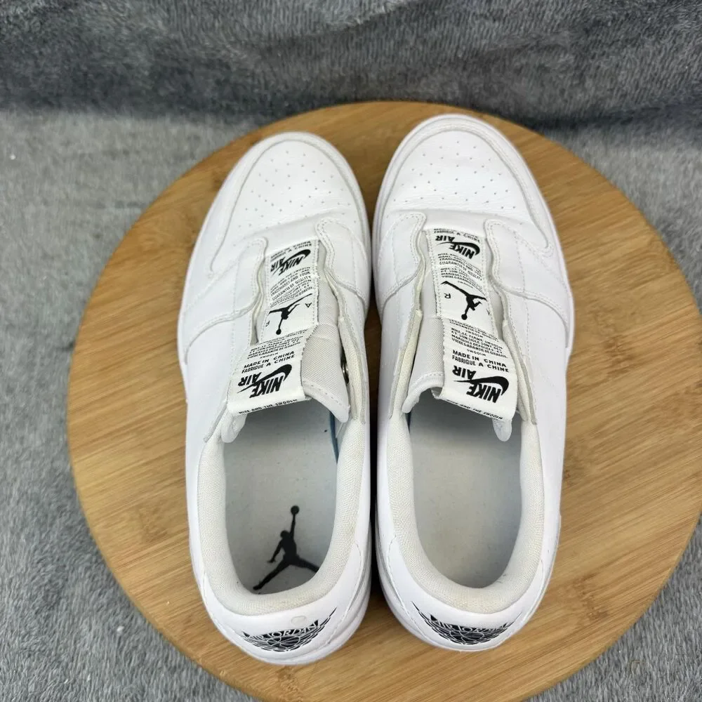 Nike Air Jordan 1 Low Slip Shoes Womens Size 8.5 White Sneakers AV3918-100
